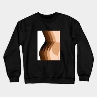 Shades of female body, Diversity art, Butt poster, Bedroom decor aesthetic, Different skin tones Crewneck Sweatshirt